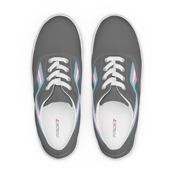 Transgender Gray Lace-up Shoes