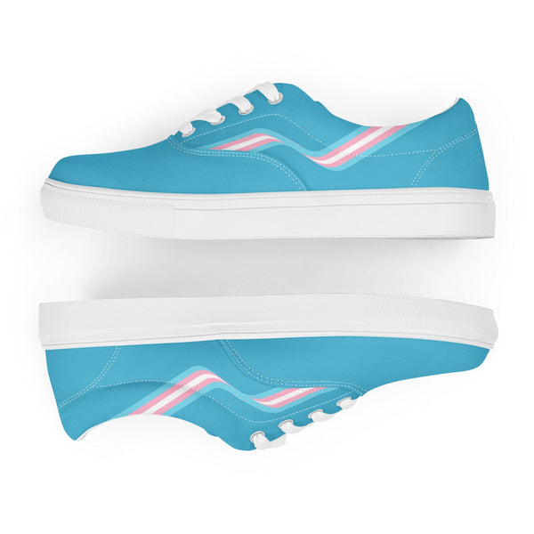 Transgender Blue Lace-up Shoes