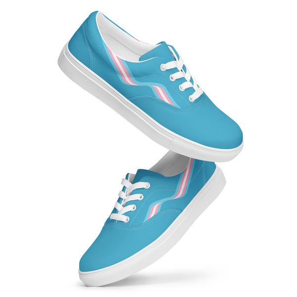 Transgender Blue Lace-up Shoes