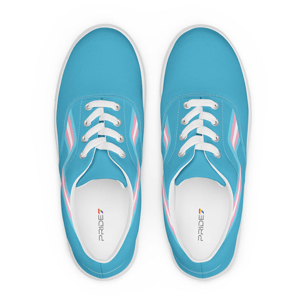 Transgender Blue Lace-up Shoes