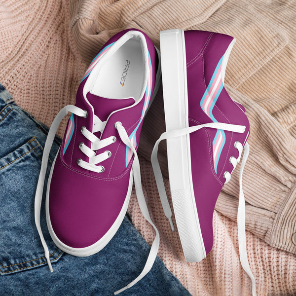 Transgender Violet Lace-up Shoes