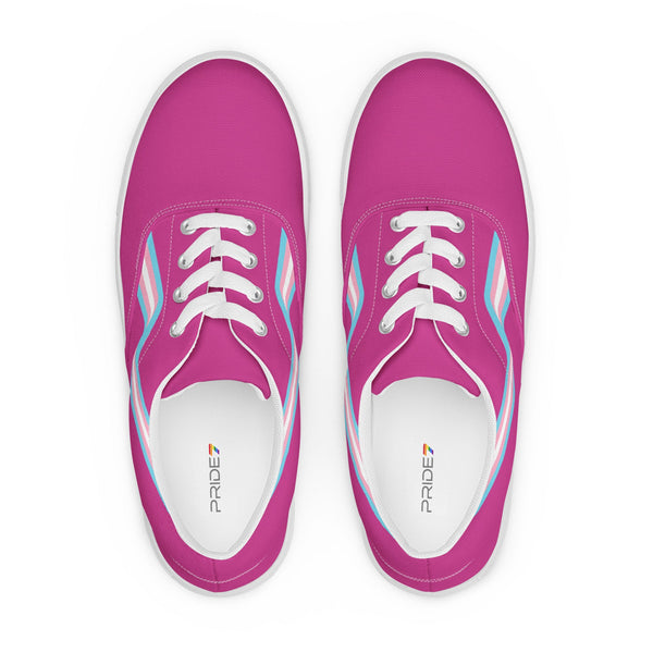 Transgender Pink Lace-up Shoes