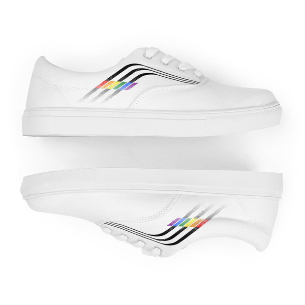 Trendy Ally Pride Colors White Lace-up Shoes - Women Sizes