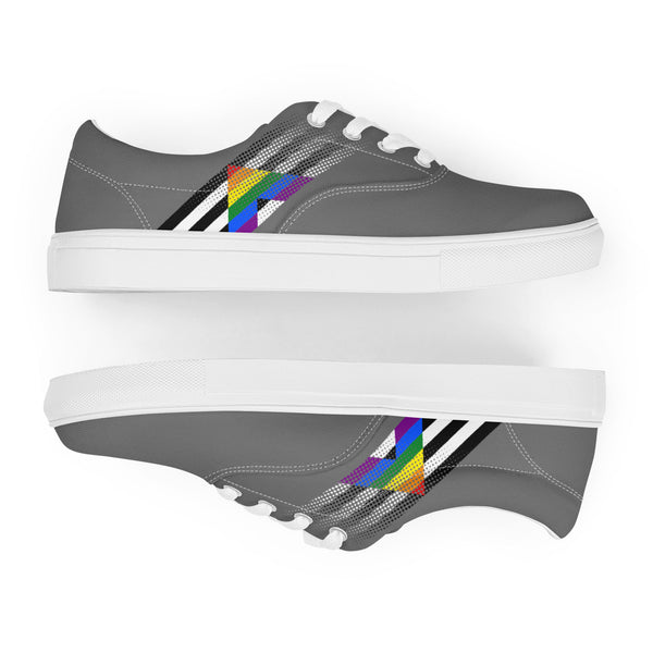 Ally Pride Colors Modern Gray Lace-up Shoes - Women Sizes