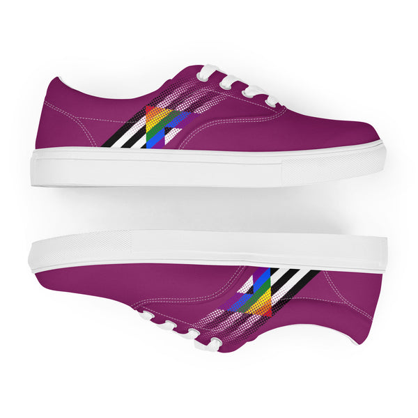 Ally Pride Colors Modern Purple Lace-up Shoes - Women Sizes