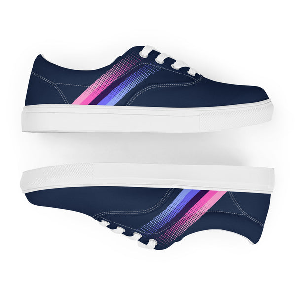Omnisexual Pride Colors Modern Navy Lace-up Shoes - Women Sizes