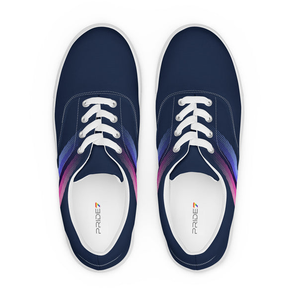 Omnisexual Pride Colors Modern Navy Lace-up Shoes - Women Sizes