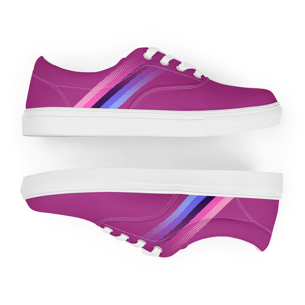 Omnisexual Pride Colors Modern Violet Lace-up Shoes - Women Sizes