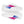 Load image into Gallery viewer, Bisexual Pride Colors Original White Lace-up Shoes
