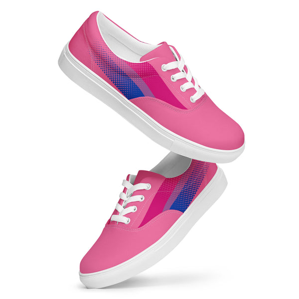 Bisexual Pride Colors Original Pink Lace-up Shoes - Women Sizes