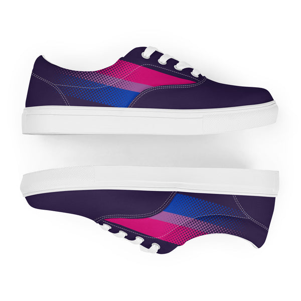 Bisexual Pride Colors Original Purple Lace-up Shoes - Women Sizes