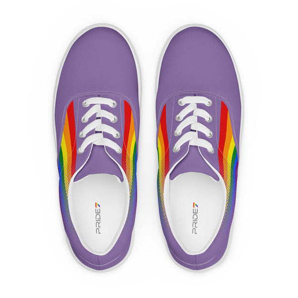 Gay Pride Colors Original Purple Lace-up Shoes - Women Sizes