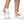 Laden Sie das Bild in den Galerie-Viewer, Pansexual Pride Colors Original White Lace-up Shoes - Women Sizes
