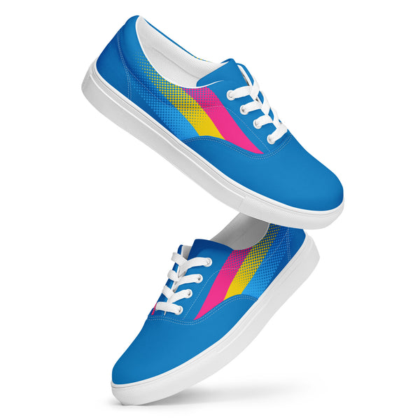 Pansexual Pride Colors Original Blue Lace-up Shoes - Women Sizes