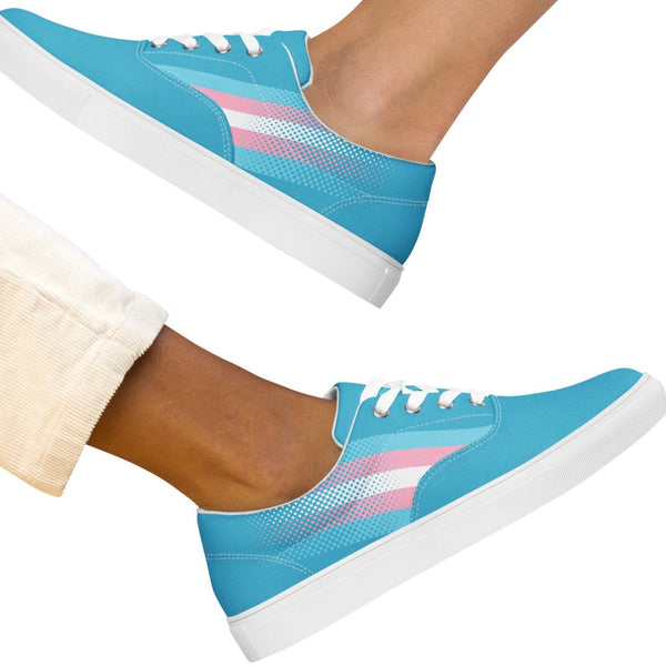 Transgender Pride Flag Lace-Ups