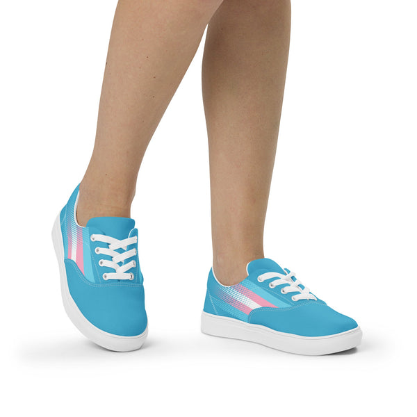 Transgender Pride Flag Lace-Ups