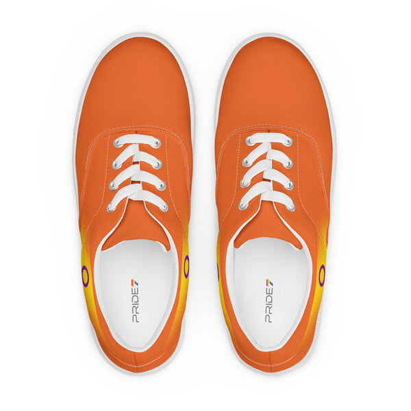 Casual Intersex Pride Colors Orange Lace-up Shoes - Women Sizes
