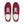 Load image into Gallery viewer, Casual Lesbian Pride Colors Burgundy Lace-up Shoes - Women Sizes
