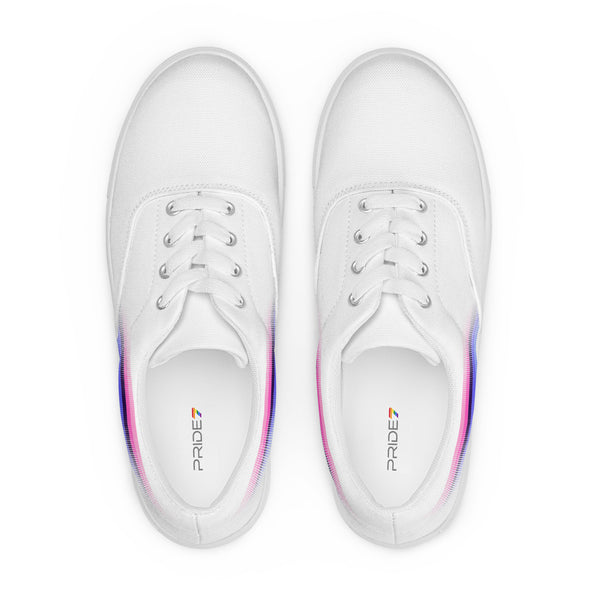 Casual Omnisexual Pride Colors White Lace-up Shoes - Women Sizes