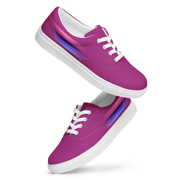 Casual Omnisexual Pride Colors Violet Lace-up Shoes - Women Sizes