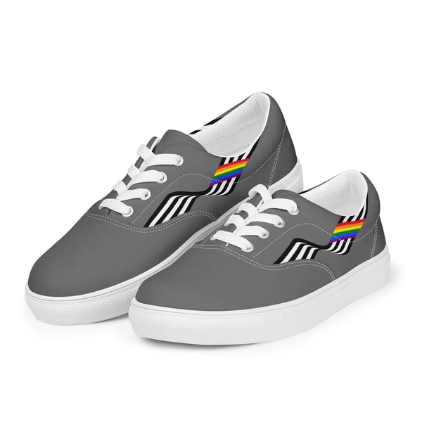 Original Ally Pride Colors Gray Lace-up Shoes - Women Sizes