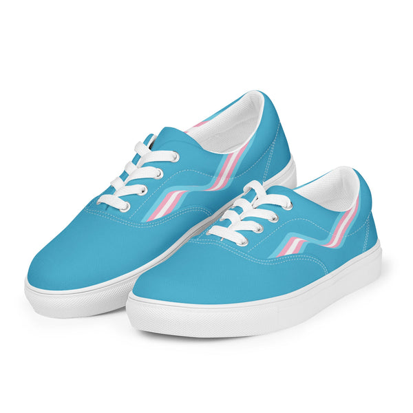 Transgender Blue Lace-up Shoes