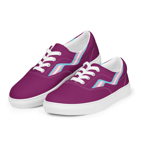 Transgender Violet Lace-up Shoes