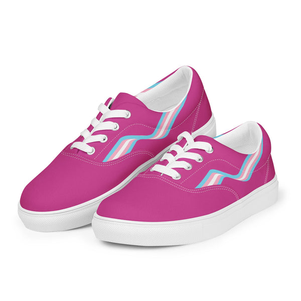 Transgender Pink Lace-up Shoes