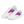 Load image into Gallery viewer, Bisexual Pride Colors Original White Lace-up Shoes
