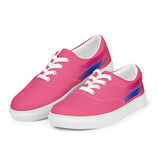 Casual Bisexual Pride Colors Pink Lace-up Shoes - Women Sizes