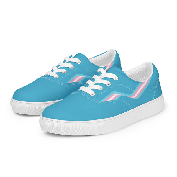 Transgender Blue Lace-up Shoes