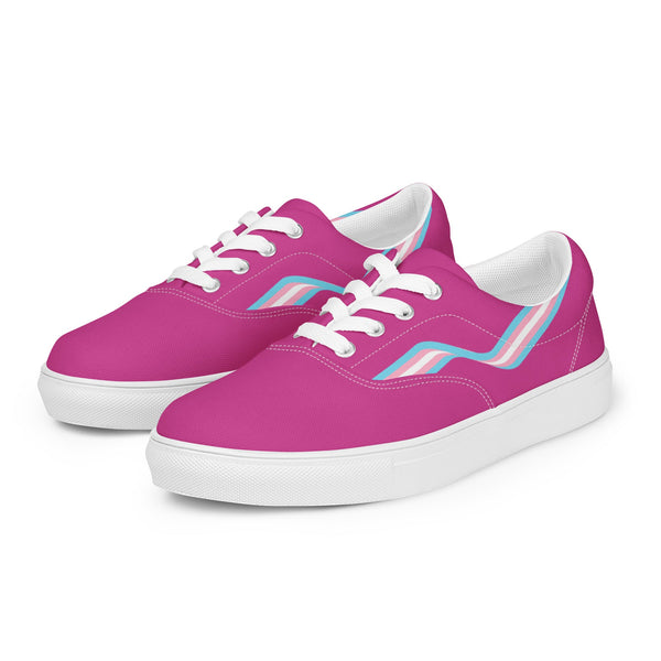 Transgender Pink Lace-up Shoes