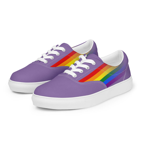 Gay Pride Colors Original Purple Lace-up Shoes - Women Sizes