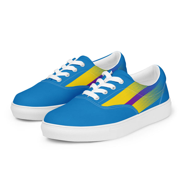 Intersex Pride Colors Original Blue Lace-up Shoes - Women Sizes