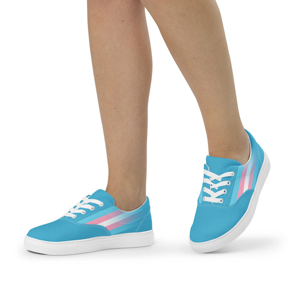 Transgender Pride Flag Lace-Ups