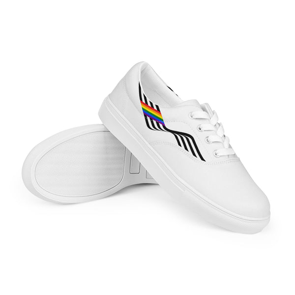 Original Ally Pride Colors White Lace-up Shoes - Women Sizes