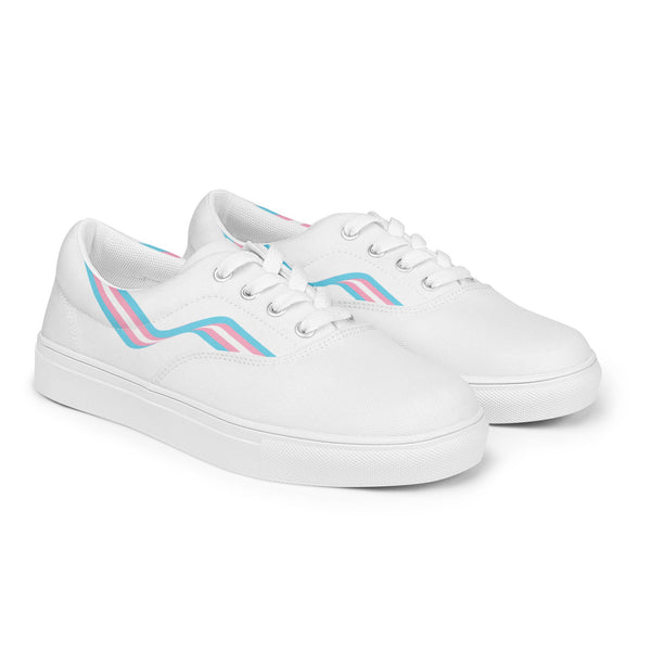 Transgender White Lace-up Shoes