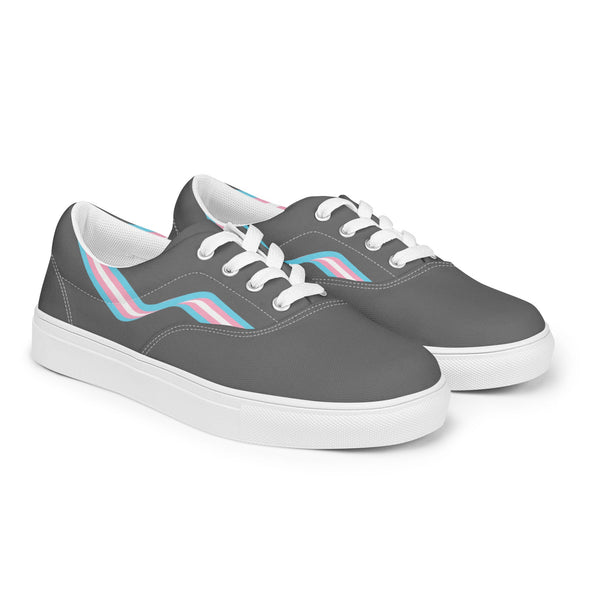 Transgender Gray Lace-up Shoes