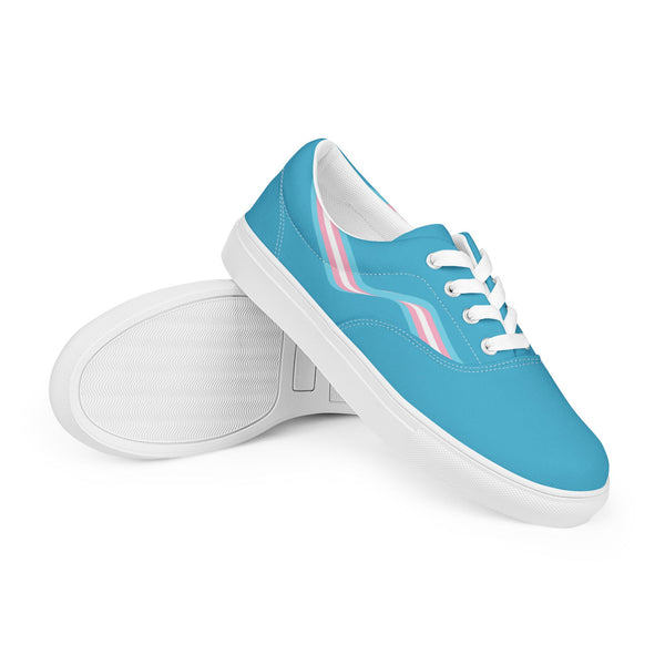 Transgender Blue Lace-up Shoes