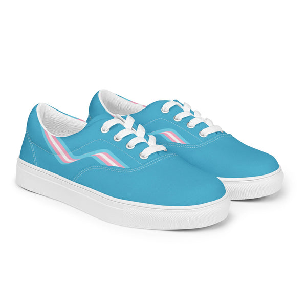 Transgender Blue Lace-up Shoes