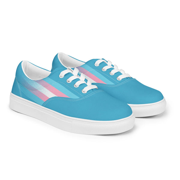 Transgender Pride Flag Lace-Ups