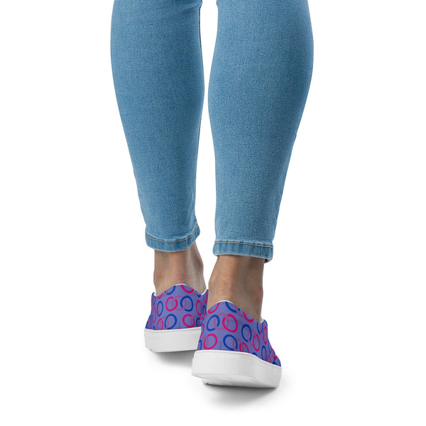 Bisexual Classic Blue Slip-On Shoes