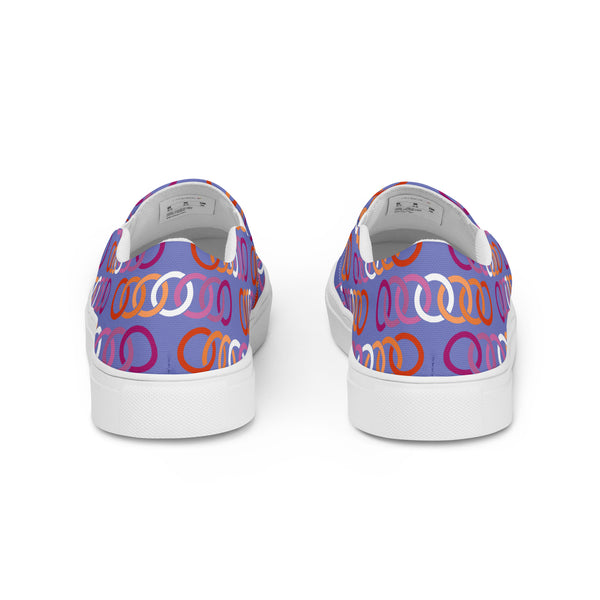 Lesbian Pride Classic Purple Slip-On Shoes