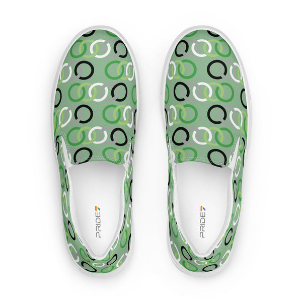 Aromantic Classic Green Slip-On Shoes