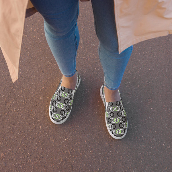 Agender Classic Gray Slip-On Shoes