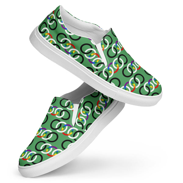 Ally Classic Green Slip-On Shoes