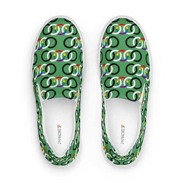 Ally Classic Green Slip-On Shoes