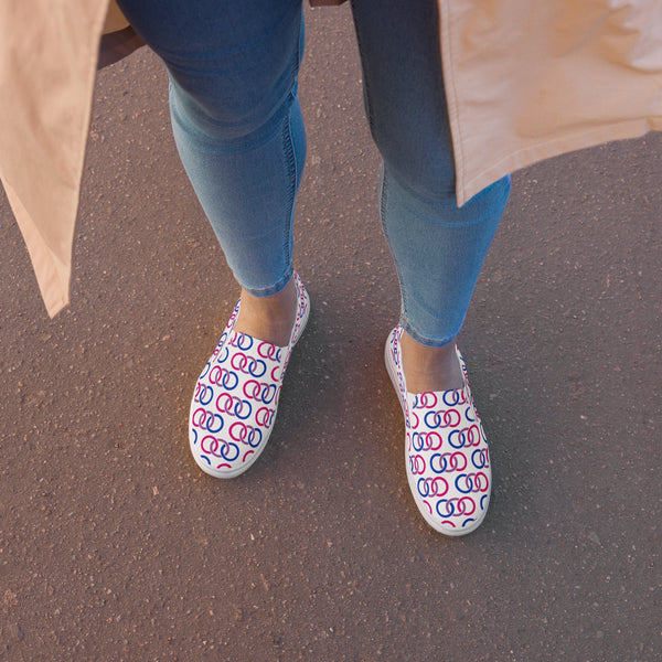 Bisexual Classic White Slip-On Shoes