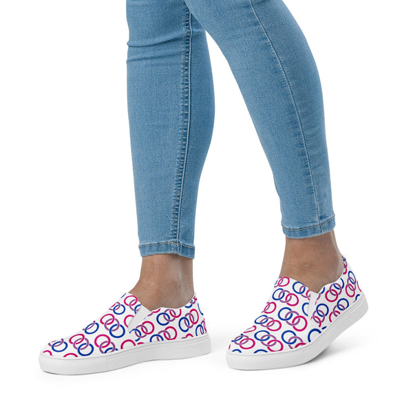 Bisexual Classic White Slip-On Shoes