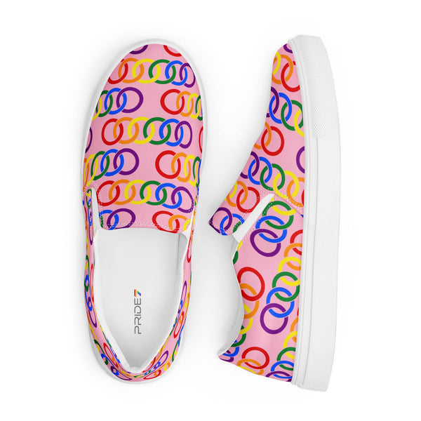 Gay Pride Classic Pink Slip-On Shoes